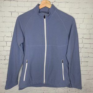 Sun Mountain Full Zip Fleece Blue EUC Women's Small Golf Country Club Jacket